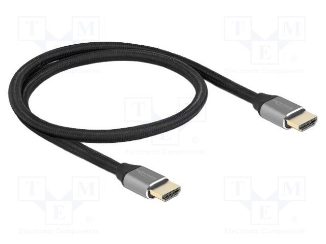 Cable; HDMI plug,both sides; textile; HDMI 2.1,Ultra High Speed