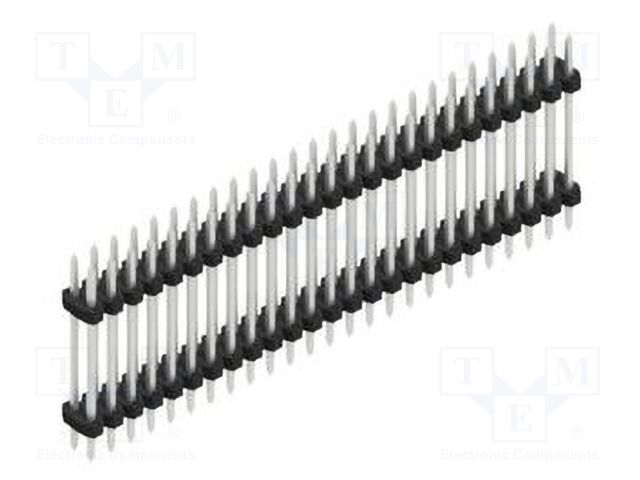 Connector: pin strips; pin header; male; PIN: 50; 2mm; THT; 2x25
