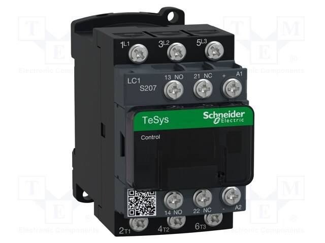 Contactor: 3-pole; NO x3; Auxiliary contacts: NC + NO; 110VDC; 18A