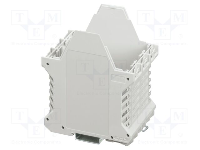 Enclosure base; grey; UL94V-0; ME 67,5; for DIN rail mounting