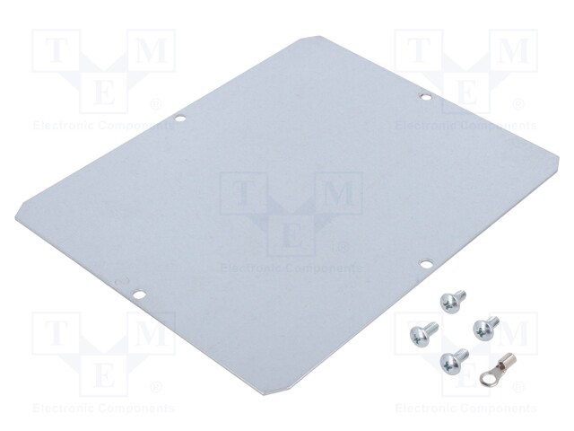 Mounting plate; steel; for enclosures