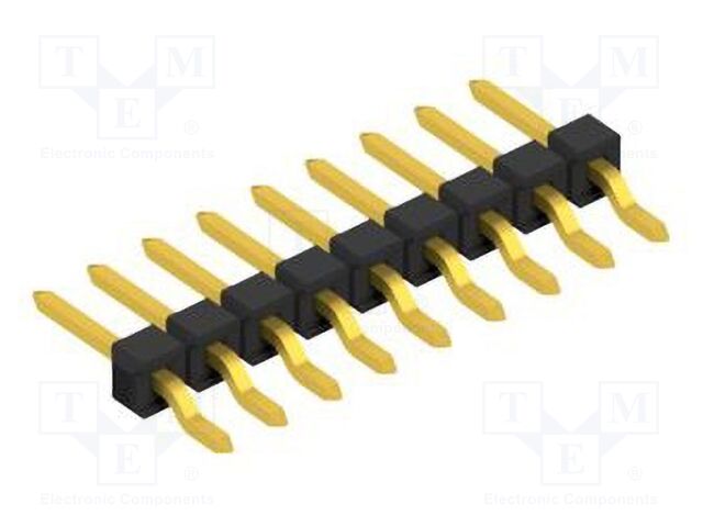 Connector: pin strips; pin header; male; PIN: 9; 2.54mm; SMT; 1x9