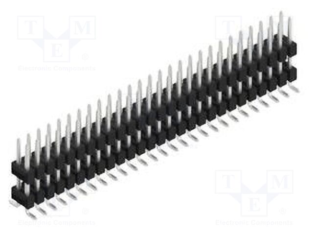 Connector: pin strips; pin header; male; PIN: 54; 2.54mm; SMT; 2x27