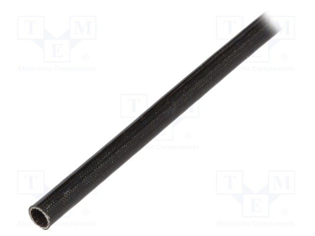 Insulating tube; black; -20÷155°C; Øint: 4mm; L: 100m