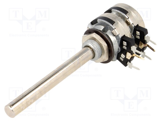 Potentiometer: shaft; single turn; 2.5kΩ; 200mW; THT; 6mm; plastic