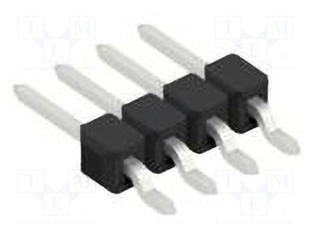 Connector: pin strips; pin header; male; PIN: 4; 2.54mm; SMT; 1x4
