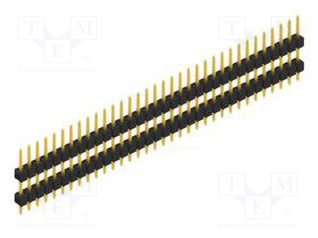 Connector: pin strips; pin header; male; PIN: 34; 2.54mm; THT; 1x34
