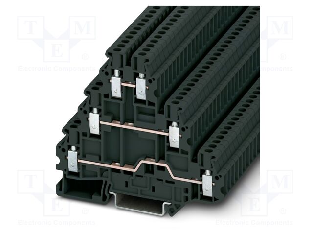 Splice terminal: rail; UT; PA; ways: 1; terminals: 6; W: 5.2mm; H: 90mm