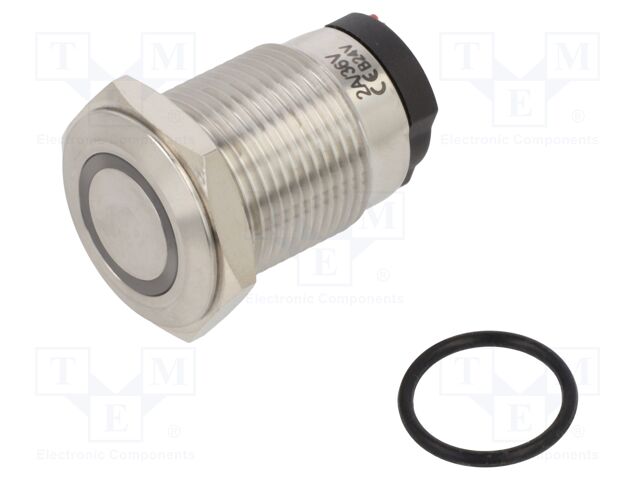 Switch: vandal resistant; Pos: 2; SPST; 10A/24VDC; IP65; OFF-ON