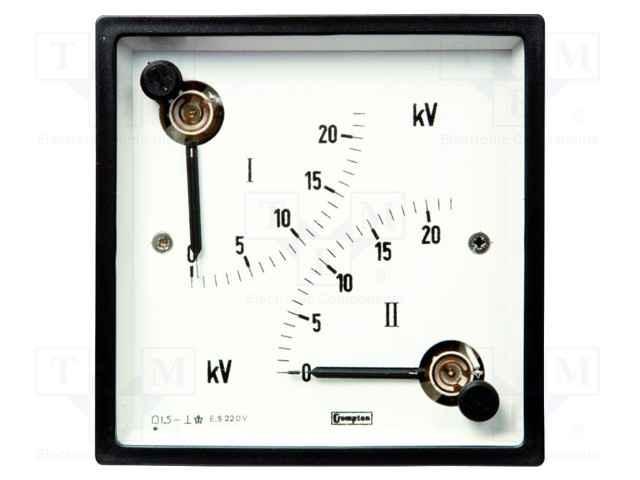 Meter: panel; analogue; 0÷42kV; 120V; Class: 1,5; 50÷60Hz; IP40