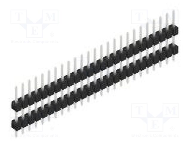 Connector: pin strips; pin header; male; PIN: 25; 2.54mm; THT; 1x25