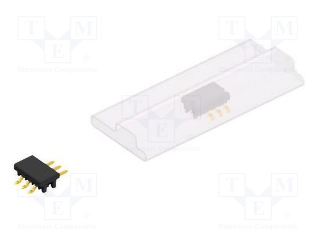 Connector: pin strips; pin header; male; PIN: 3; 2mm; SMT; 1x3; 100V