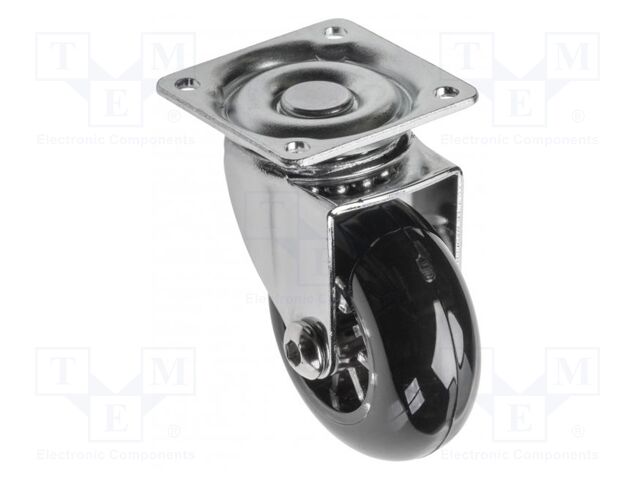 Furniture wheel; Ø: 50mm; without rest position