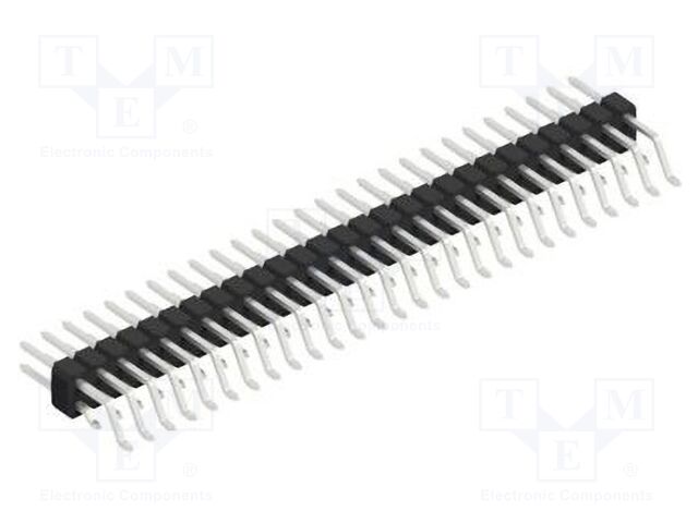 Connector: pin strips; pin header; male; PIN: 54; 2.54mm; SMT; 2x27