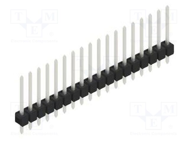 Connector: pin strips; pin header; male; PIN: 18; 2.54mm; THT; 1x18