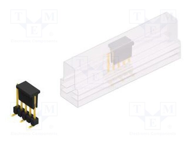 Connector: pin strips; pin header; male; PIN: 5; 2.54mm; SMT; 1x5