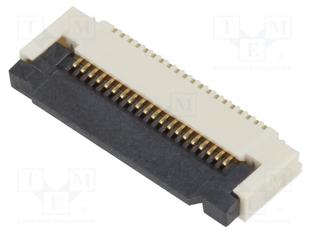 Connector: FFC (FPC); horizontal; PIN: 20; ZIF; SMT; 50V; 0.4A; H: 2mm