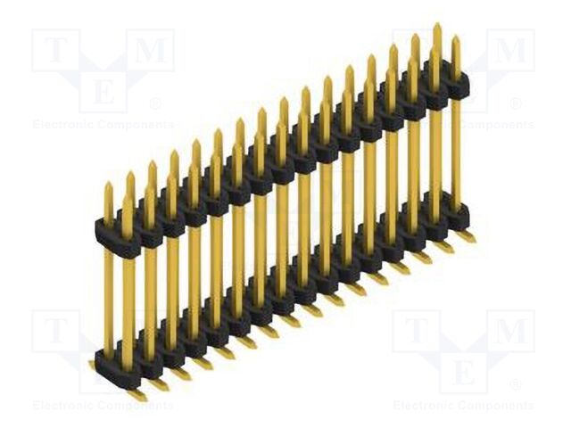 Connector: pin strips; pin header; male; PIN: 32; 2mm; SMT; 2x16