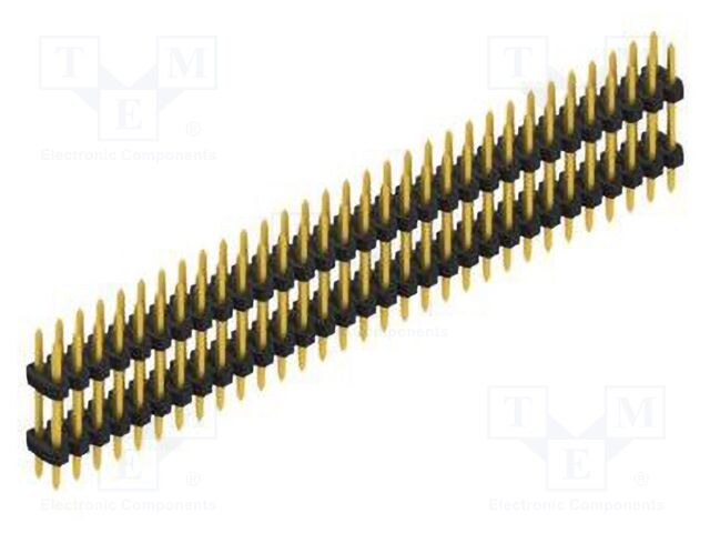 Connector: pin strips; pin header; male; PIN: 62; 2mm; THT; 2x31