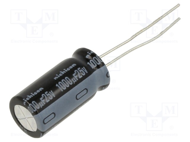 ALUMINUM ELECTROLYTIC CAPACITOR, 1000UF, 25V, 20%, RADIAL
