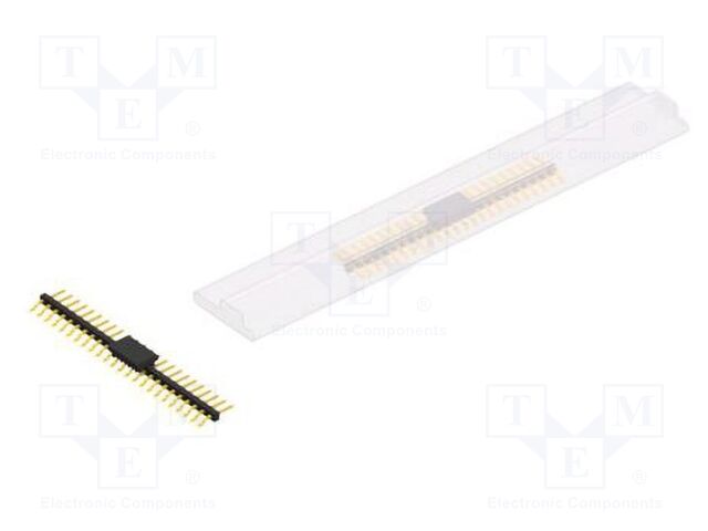 Connector: pin strips; pin header; male; PIN: 24; 2mm; SMT; 1x24