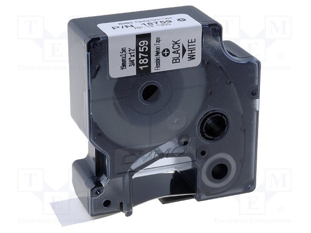 Tape; Width: 19mm; Colour: white; Character colour: black; L: 3.5m