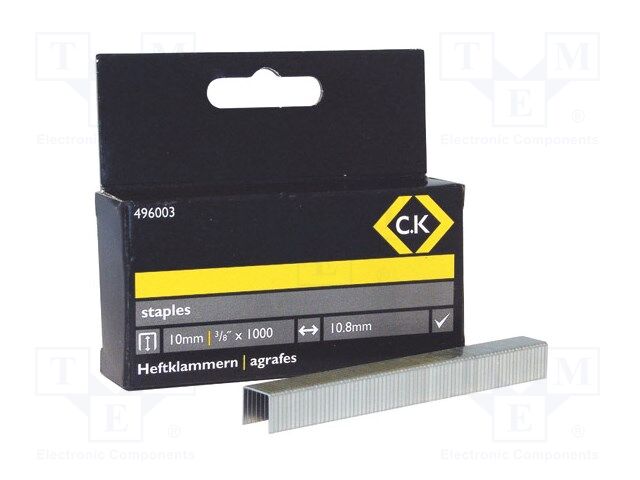 Staples; 10mm; 1000pcs; CK-496001