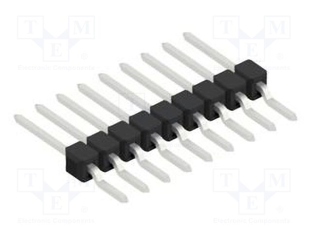 Connector: pin strips; pin header; male; PIN: 9; 2.54mm; SMT; 1x9