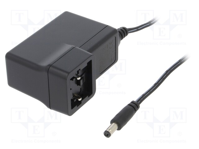 Power supply: switched-mode; 24VDC; 2.5A; Out: 5,5/2,1; 60W; 88%