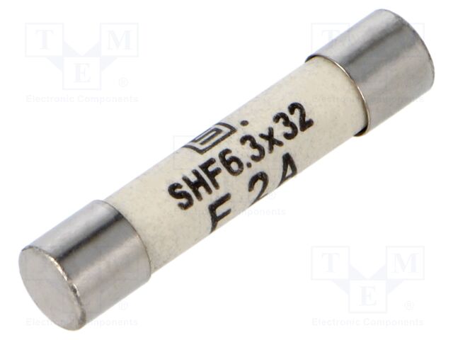 Fuse: fuse; quick blow; 2A; 500VAC; ceramic,cylindrical; SHF