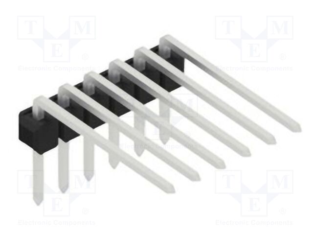 Connector: pin strips; pin header; male; PIN: 6; 2.54mm; THT; 1x6