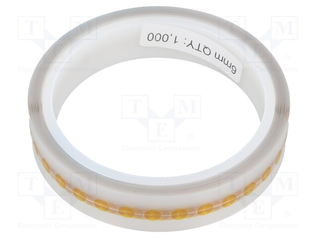 Tape: high temperature resistant; dot; reel; D: 0.07mm; 1000pcs.