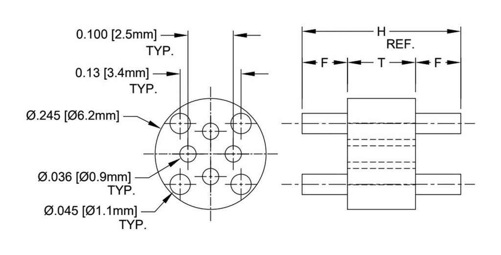 Insulating distance; polyamide 66; 2mm; natural; UL94V-2; TO18