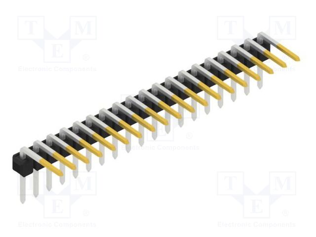 Connector: pin strips; pin header; male; PIN: 19; 2.54mm; THT; 1x19