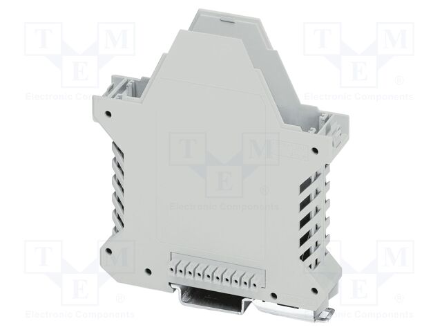 Enclosure base; with FE contact,with terminals; grey; UL94V-0