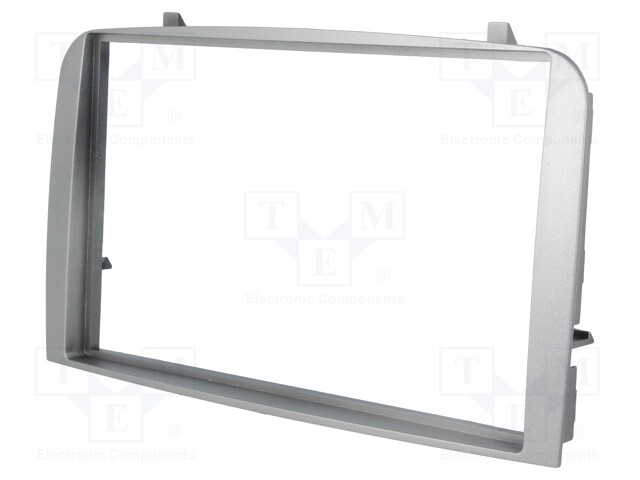 Radio mounting frame; Alfa Romeo; 2 DIN; silver