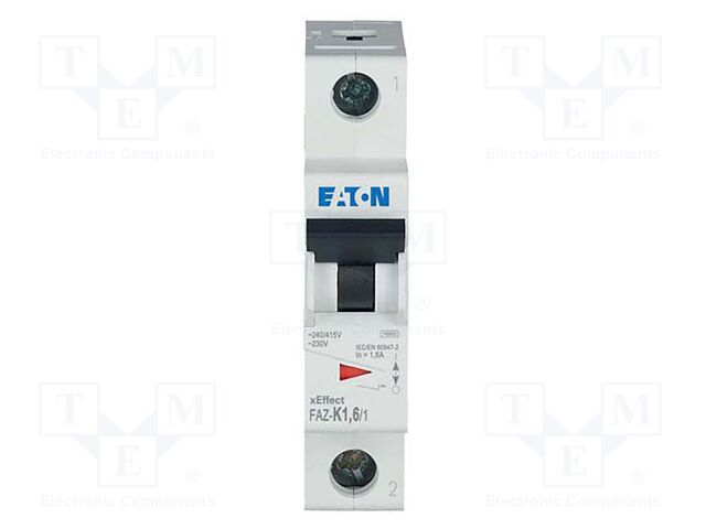 Circuit breaker; 230/400VAC; Inom: 1.6A; Poles: 1; DIN; Charact: K