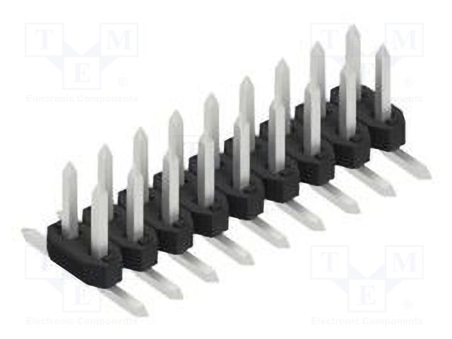 Connector: pin strips; pin header; male; PIN: 18; 2mm; SMT; 2x9; 100V