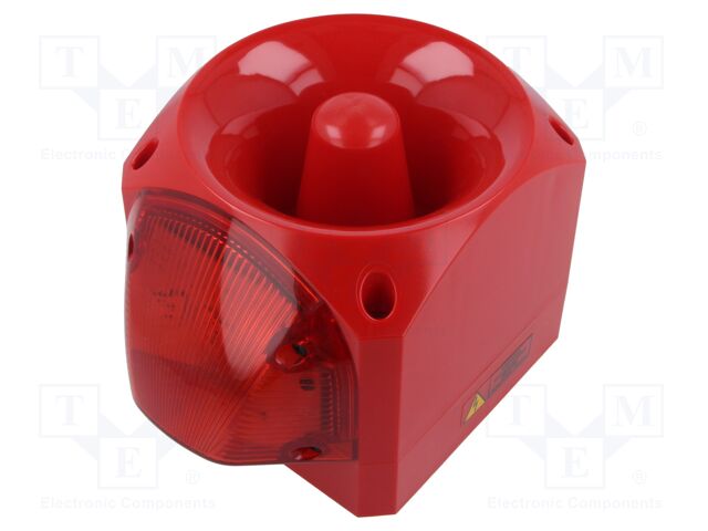 Signaller: lighting-sound; 110/230VAC; siren,flashing light; LED