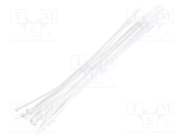 Cable tie; L: 500mm; W: 4.4mm; natural; polyamide; 100pcs; UL94V-2