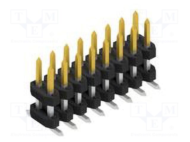 Connector: pin strips; pin header; male; PIN: 16; 2mm; SMT; 2x8; 100V
