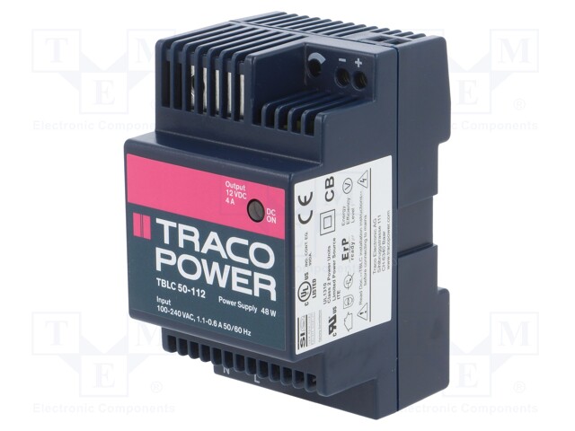 Power supply: switched-mode; 48W; 12VDC; 12÷16VDC; 4A; 85÷264VAC
