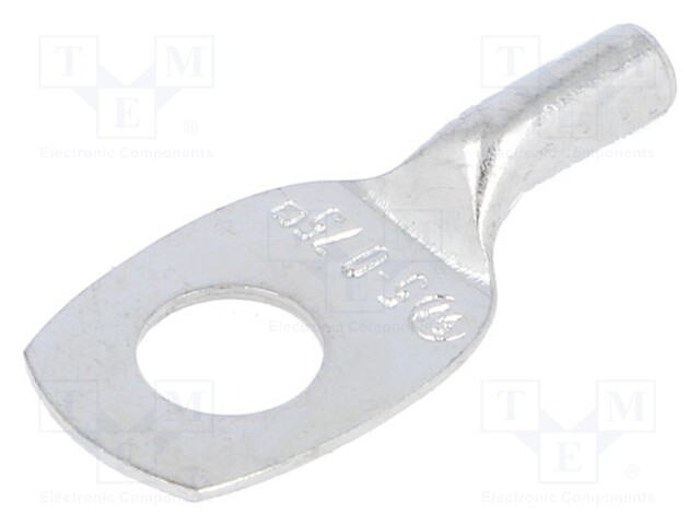 Ring tube terminal; M5; 0.75mm2; crimped; for cable; tinned