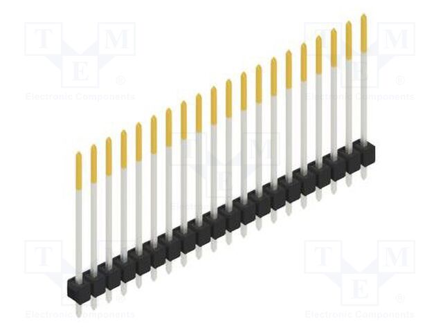 Connector: pin strips; pin header; male; PIN: 20; 2.54mm; THT; 1x20