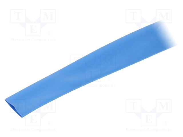 Heat shrink sleeve; thin walled; 3: 1; 18mm; L: 30m; blue; -55÷135°C
