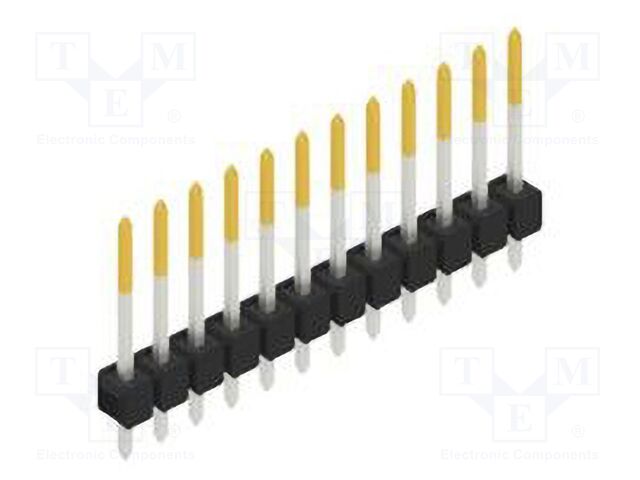 Connector: pin strips; pin header; male; PIN: 12; 2.54mm; THT; 1x12