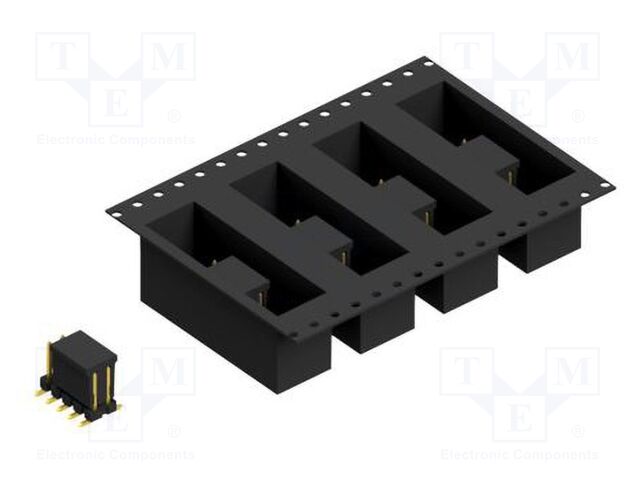 Connector: pin strips; pin header; male; PIN: 10; 2.54mm; SMT; 2x5
