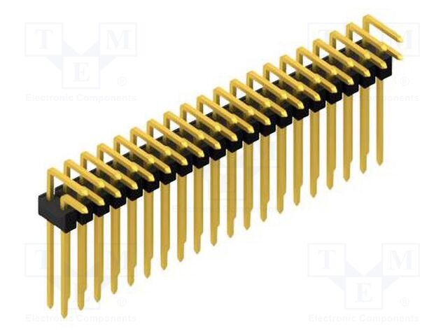 Connector: pin strips; pin header; male; PIN: 40; 2.54mm; THT; 2x20