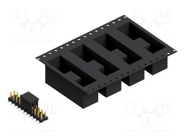 Connector: pin strips; pin header; male; PIN: 22; 2.54mm; SMT; 2x11