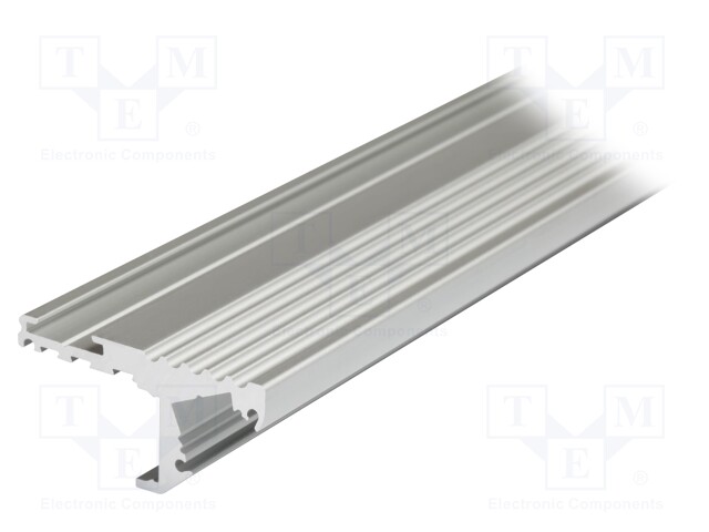 Profiles for LED modules; edge; natural; L: 1m; aluminium